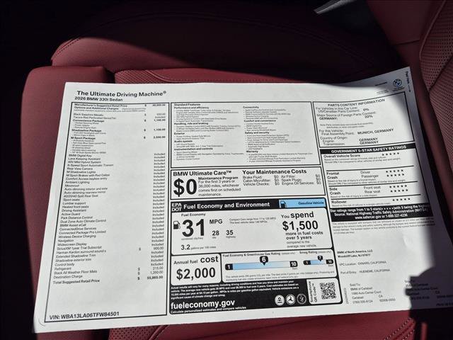 Used 2026 BMW 330i Sedan w/ M Sport Package RWD image 17