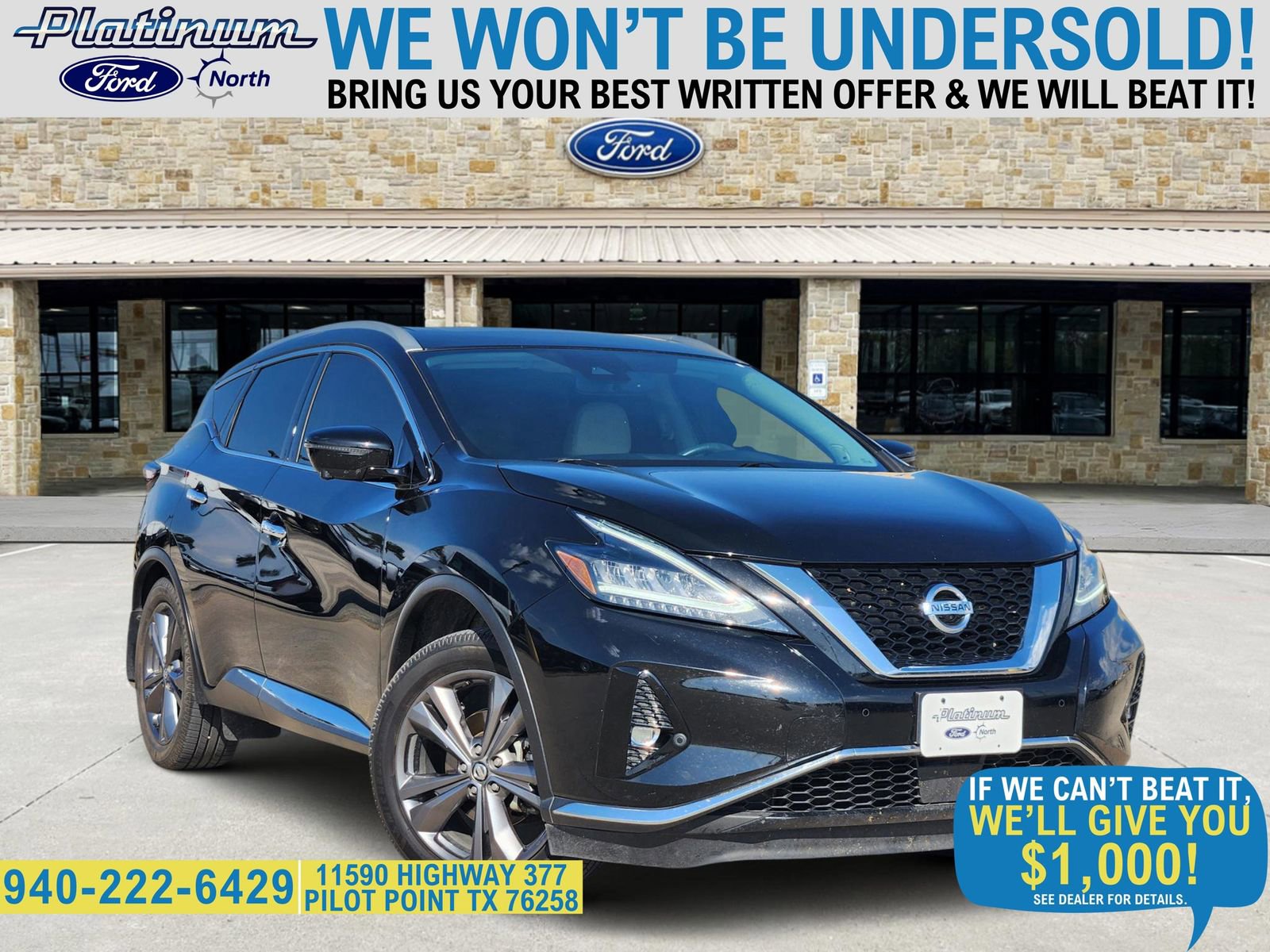 Used 2021 Nissan Murano Platinum w/ Cargo Package