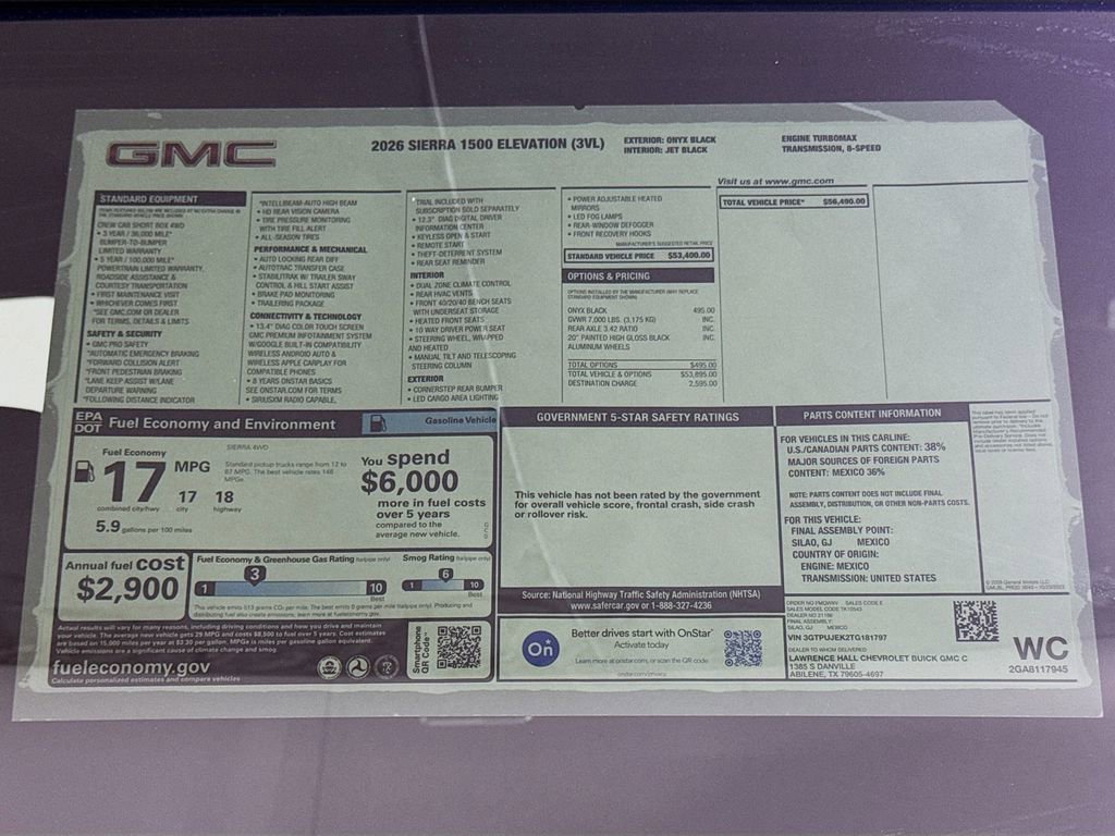 New 2026 GMC Sierra 1500 Elevation image 20