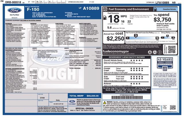 Used 2020 Ford F150 Lariat w/ Equipment Group 502A Luxury AWD/4WD image 26