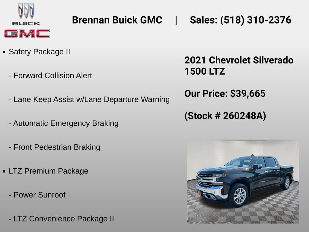Certified 2021 Chevrolet Silverado 1500 LTZ w/ LTZ Premium Package AWD/4WD image 24