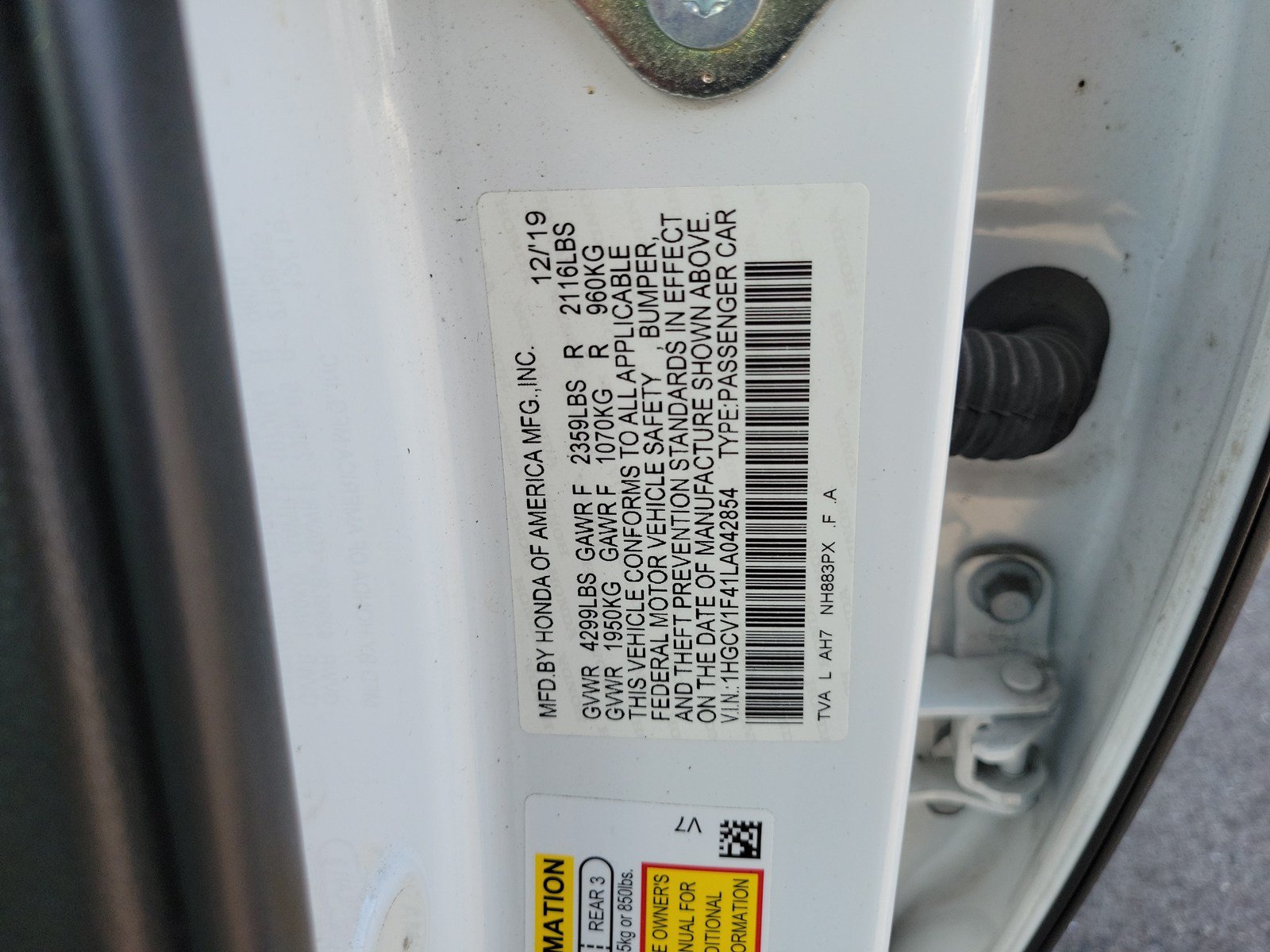 Used 2020 Honda Accord EX image 33