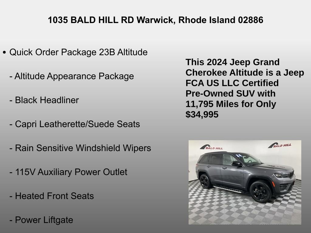 Used 2024 Jeep Grand Cherokee Altitude image 7