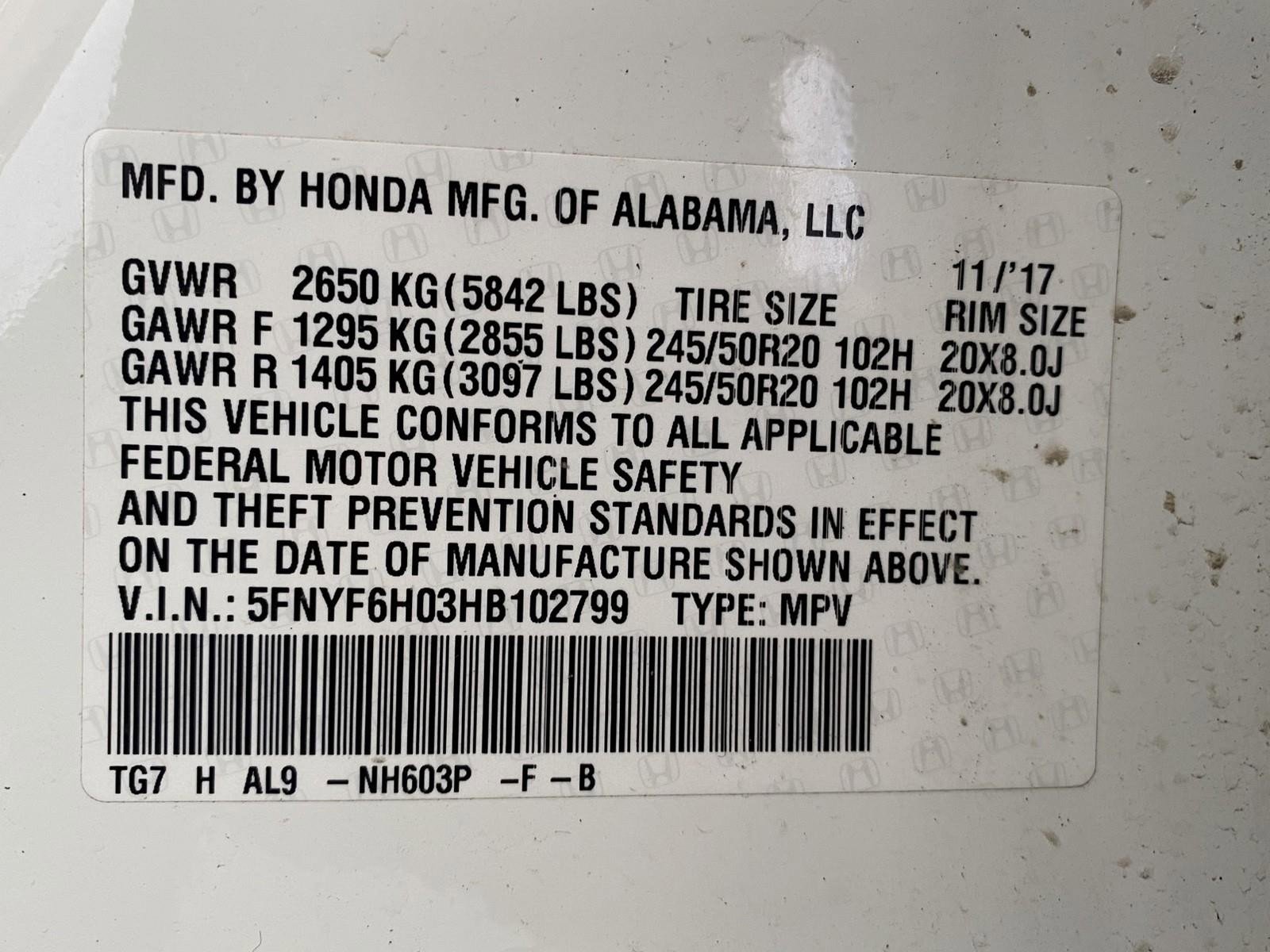 Used 2017 Honda Pilot Elite image 36