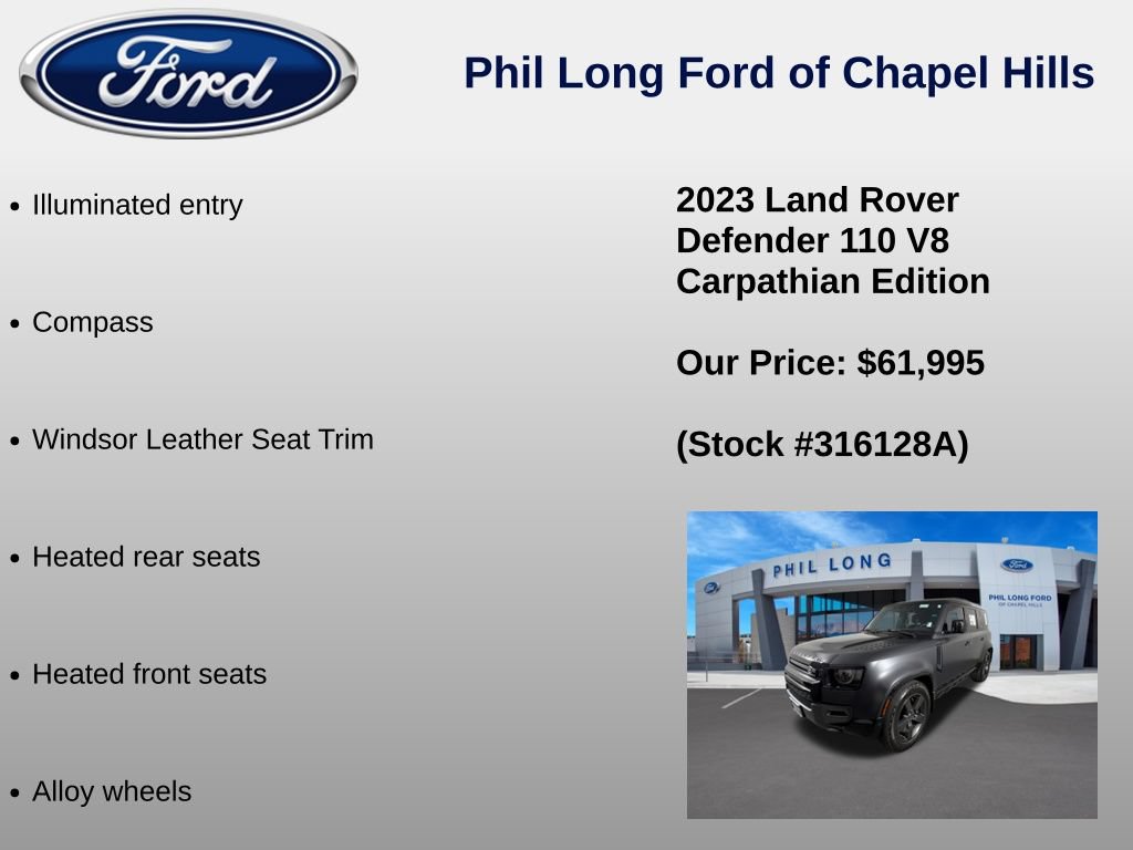Used 2023 Land Rover Defender 110 Carpathian Edition AWD/4WD image 37
