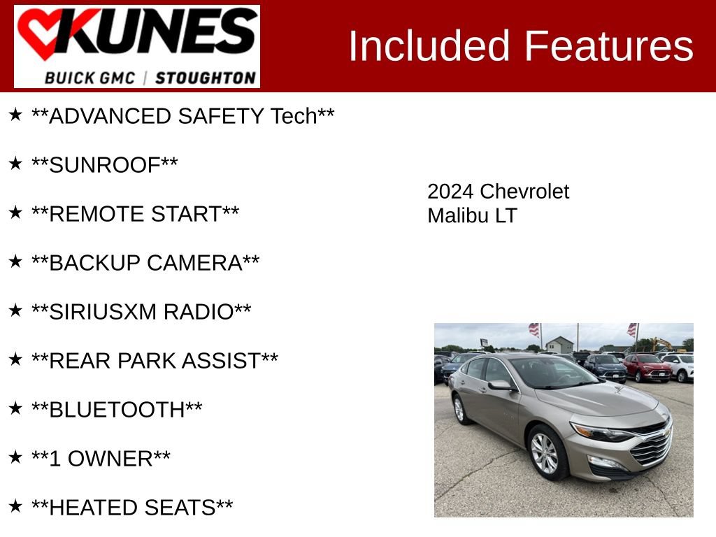 Used 2024 Chevrolet Malibu LT FWD image 2