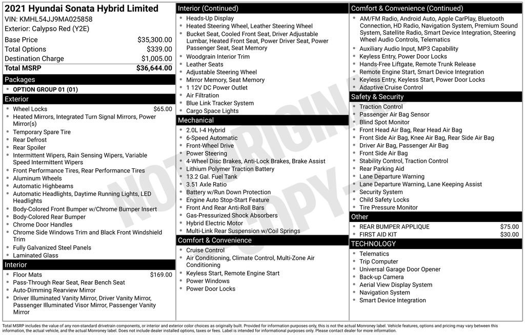 Used 2021 Hyundai Sonata Limited image 15
