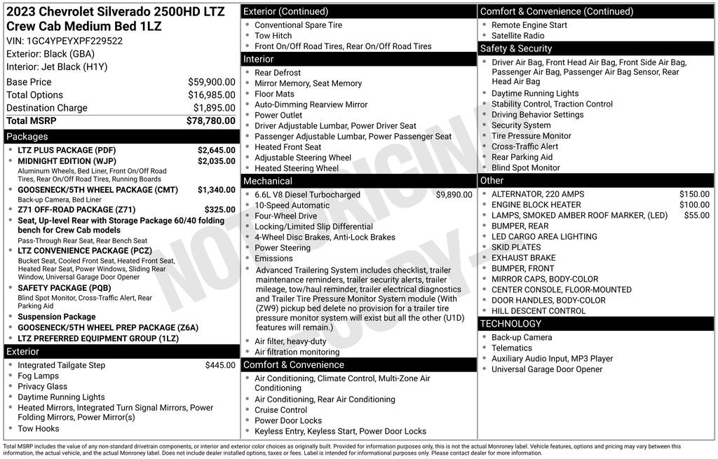 Used 2023 Chevrolet Silverado 2500 LTZ w/ LTZ Plus Package image 6