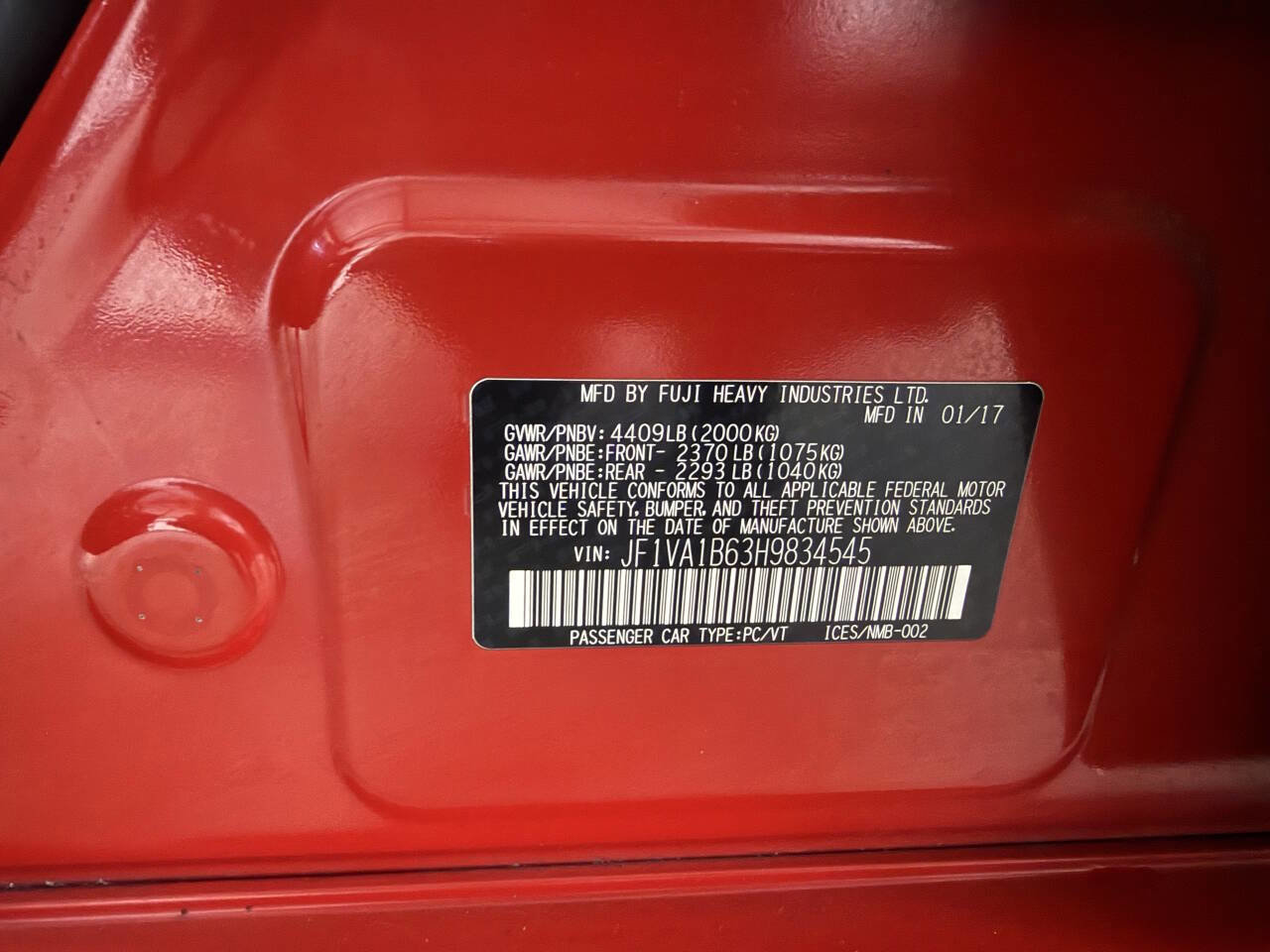 Used 2017 Subaru WRX AWD/4WD image 33