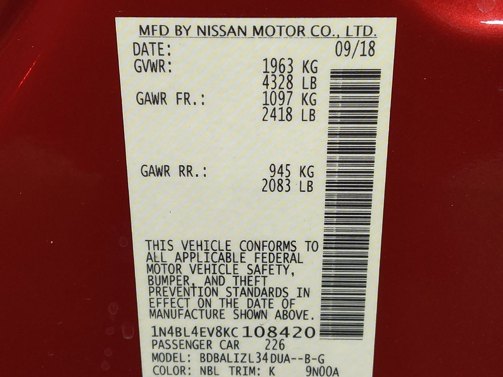 Used 2019 Nissan Altima 2.5 SL FWD image 33
