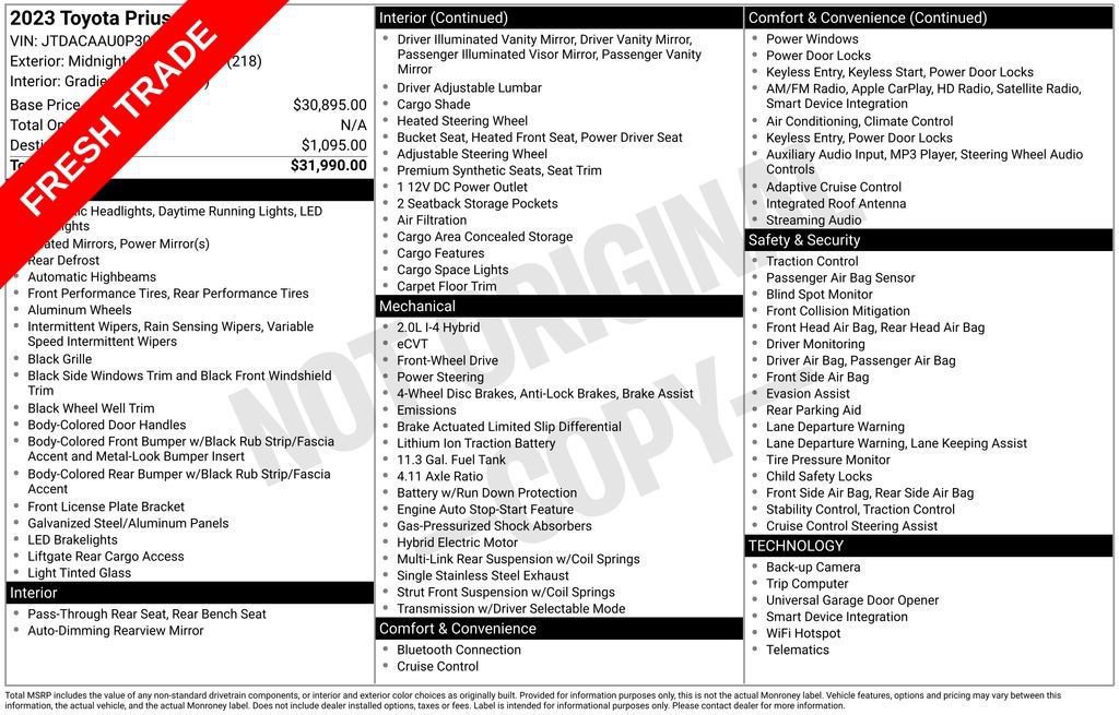 Used 2023 Toyota Prius XLE image 6