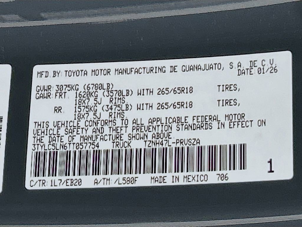 New 2026 Toyota Tacoma Limited image 29