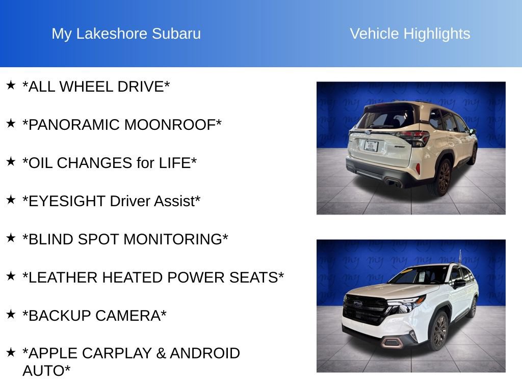 Certified 2025 Subaru Forester Sport AWD/4WD image 6