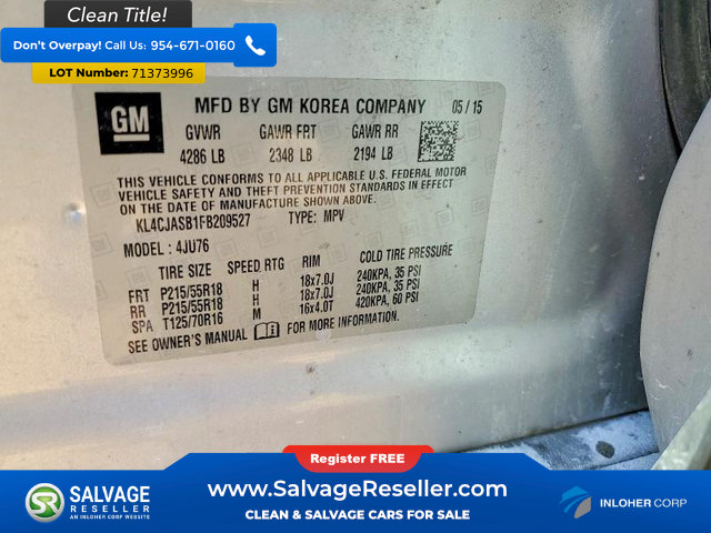 Used 2015 Buick Encore FWD image 17