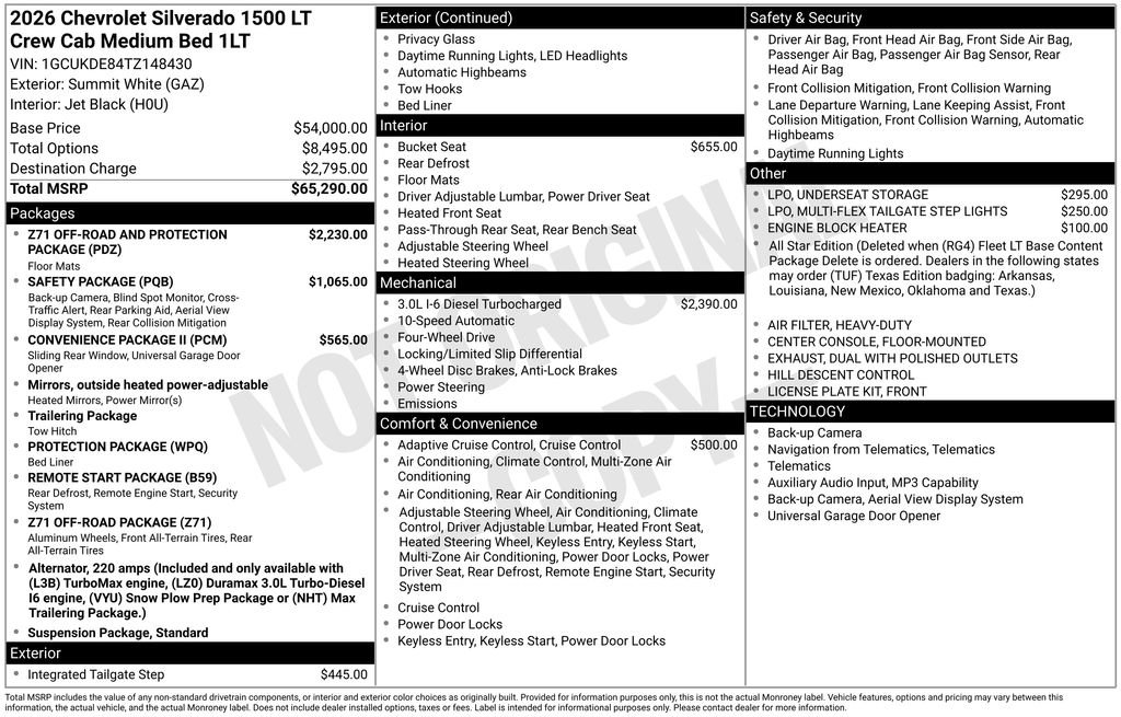 New 2026 Chevrolet Silverado 1500 LT image 8