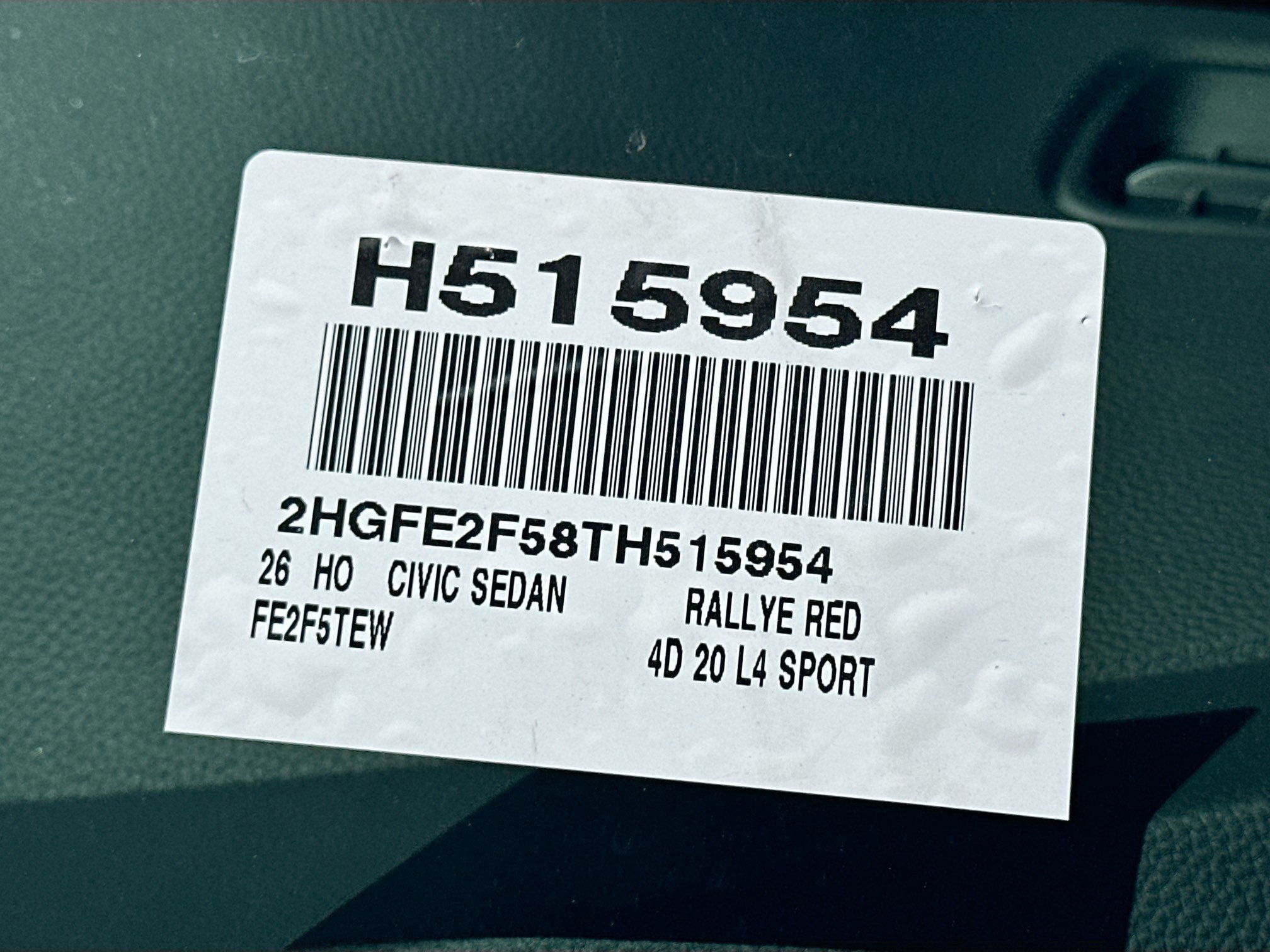 New 2026 Honda Civic Sport image 24