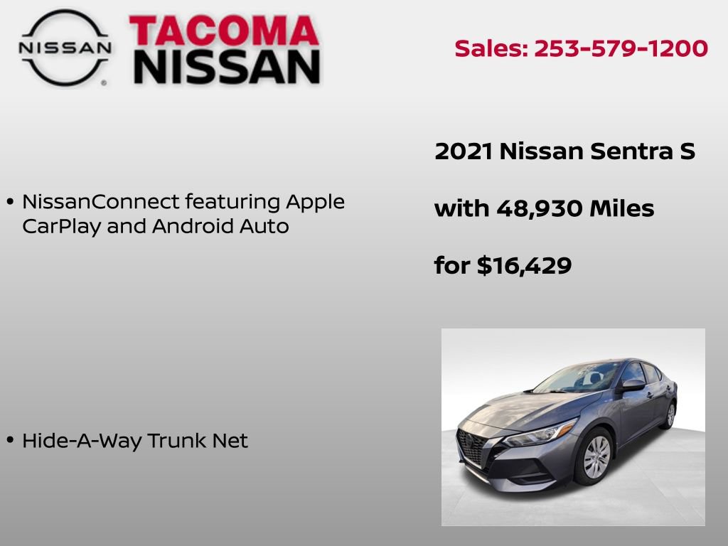 Used 2021 Nissan Sentra S w/ Trunk Package image 9