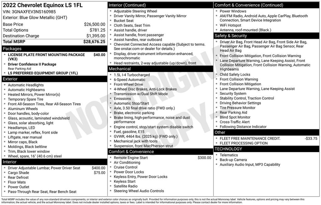 Used 2022 Chevrolet Equinox LS FWD image 31
