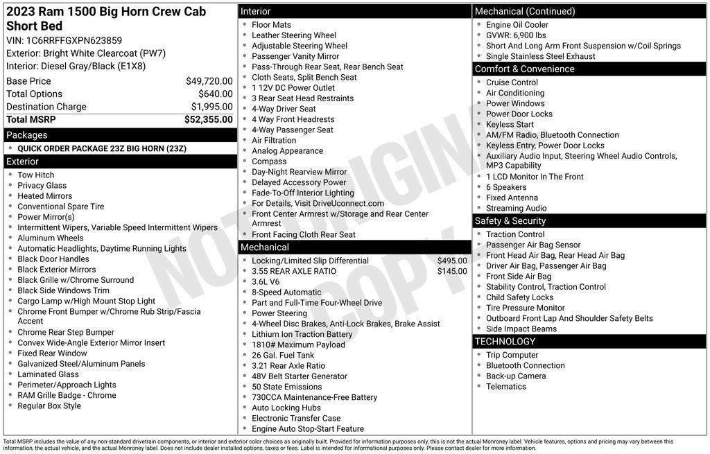 Certified 2023 RAM 1500 Big Horn AWD/4WD image 9
