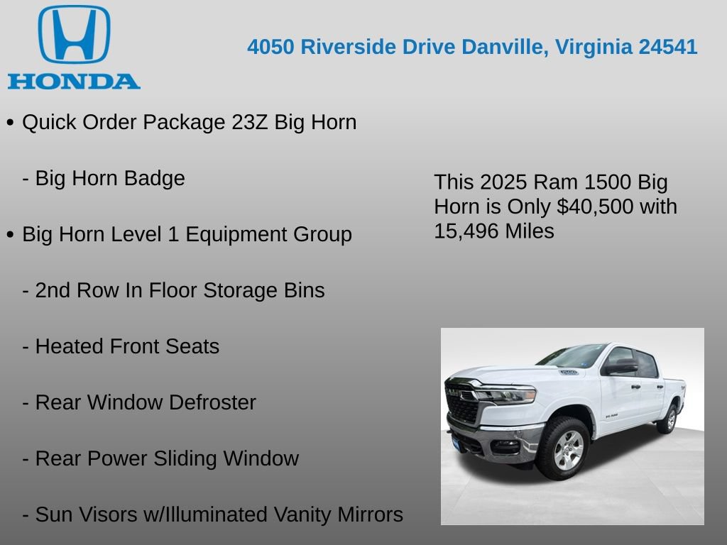 Used 2025 RAM 1500 Big Horn AWD/4WD image 7