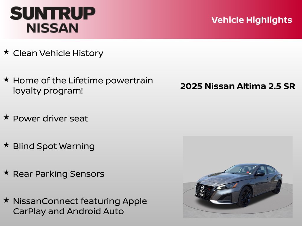 Certified 2025 Nissan Altima 2.5 SR AWD/4WD image 8