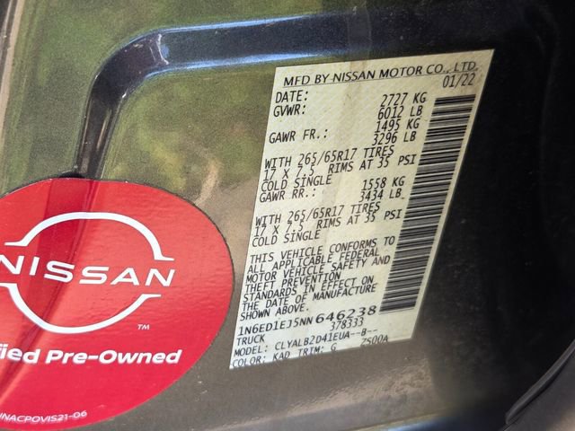 Used 2022 Nissan Frontier SV image 10