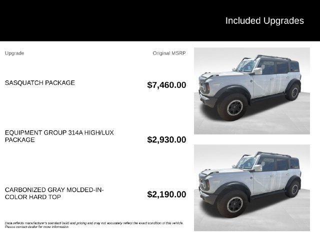 Used 2024 Ford Bronco Outer Banks w/ Sasquatch Package AWD/4WD image 5