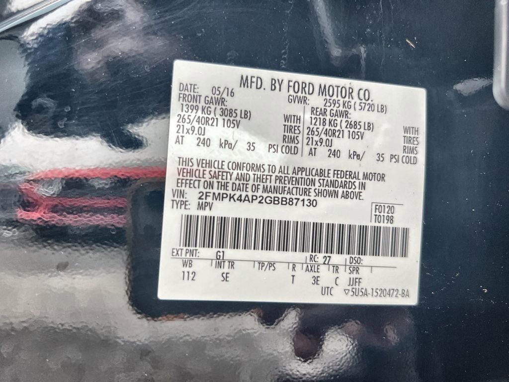 Used 2016 Ford Edge Sport w/ Equipment Group 401A image 29