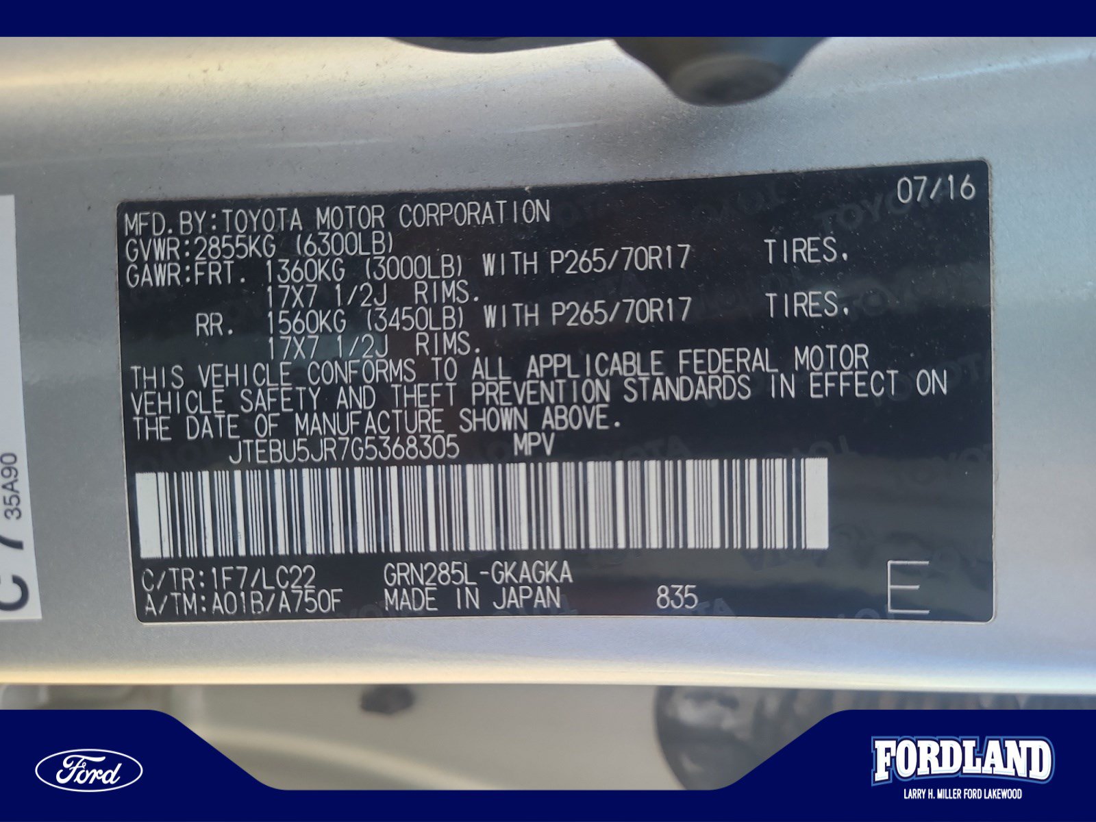 Used 2016 Toyota 4Runner Trail Premium AWD/4WD image 25