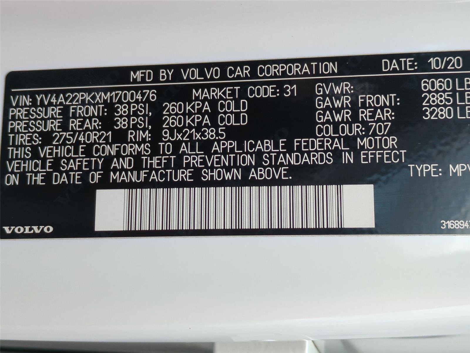 Used 2021 Volvo XC90 T6 Momentum AWD/4WD image 25
