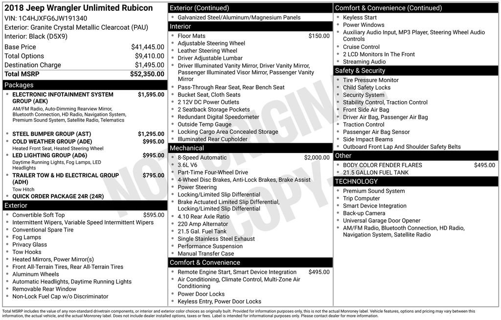 Used 2018 Jeep Wrangler Unlimited Rubicon image 11