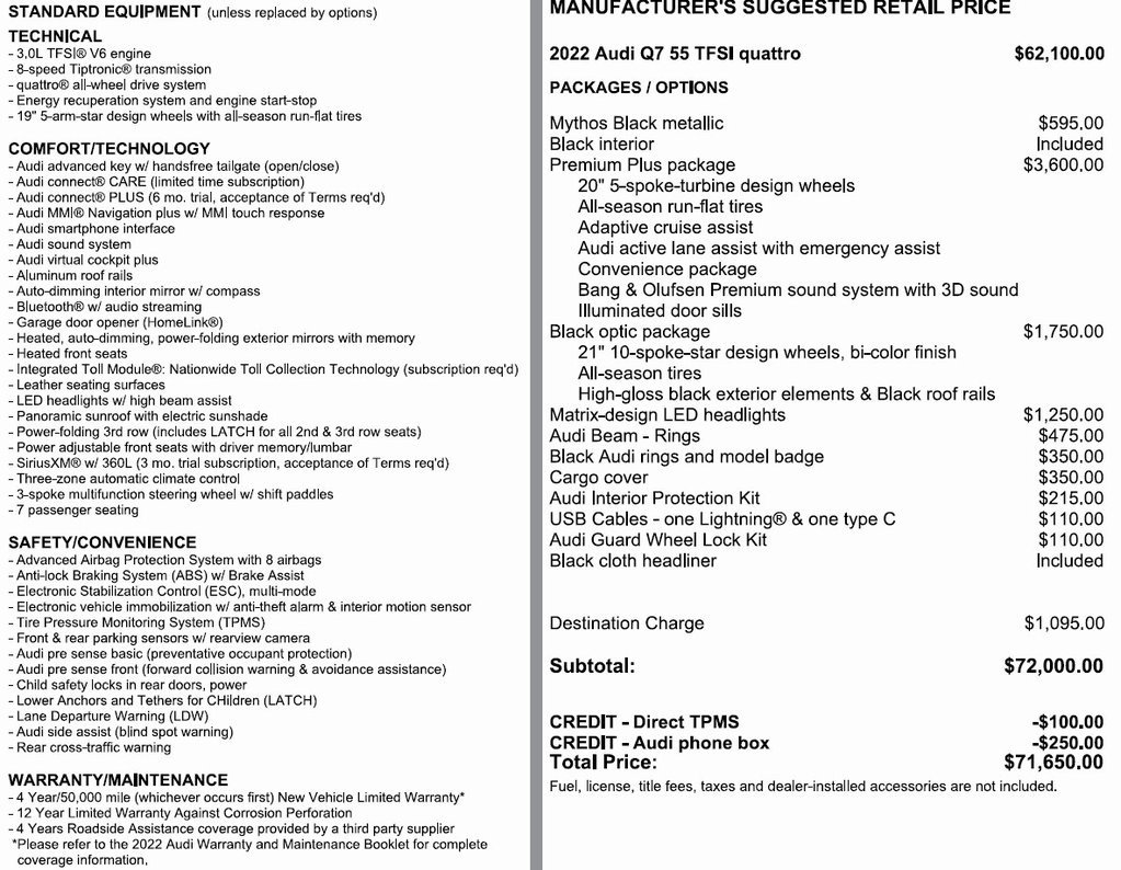 Used 2022 Audi Q7 3.0T Premium Plus w/ Premium Plus Package image 3