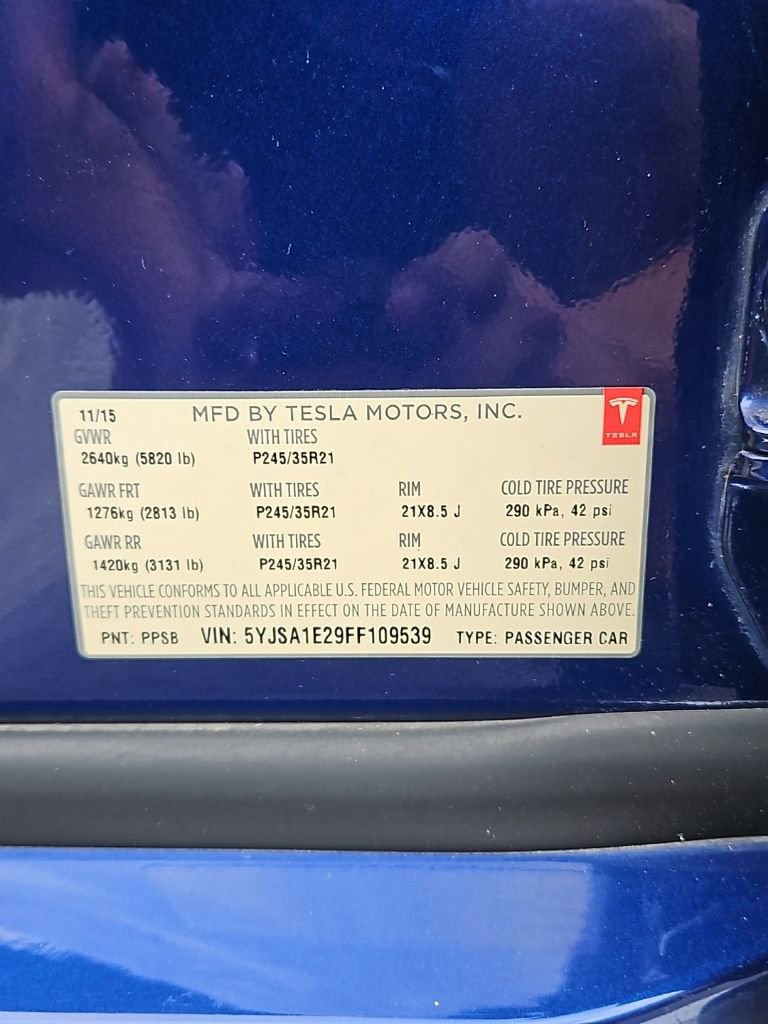 Used 2015 Tesla Model S 85D image 26