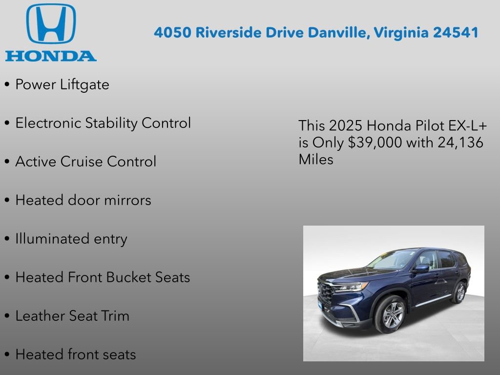 Certified 2025 Honda Pilot EX-L image 12