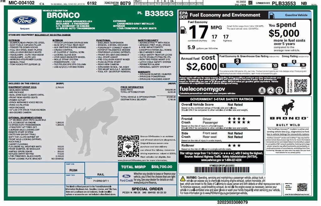 Used 2023 Ford Bronco Badlands image 4