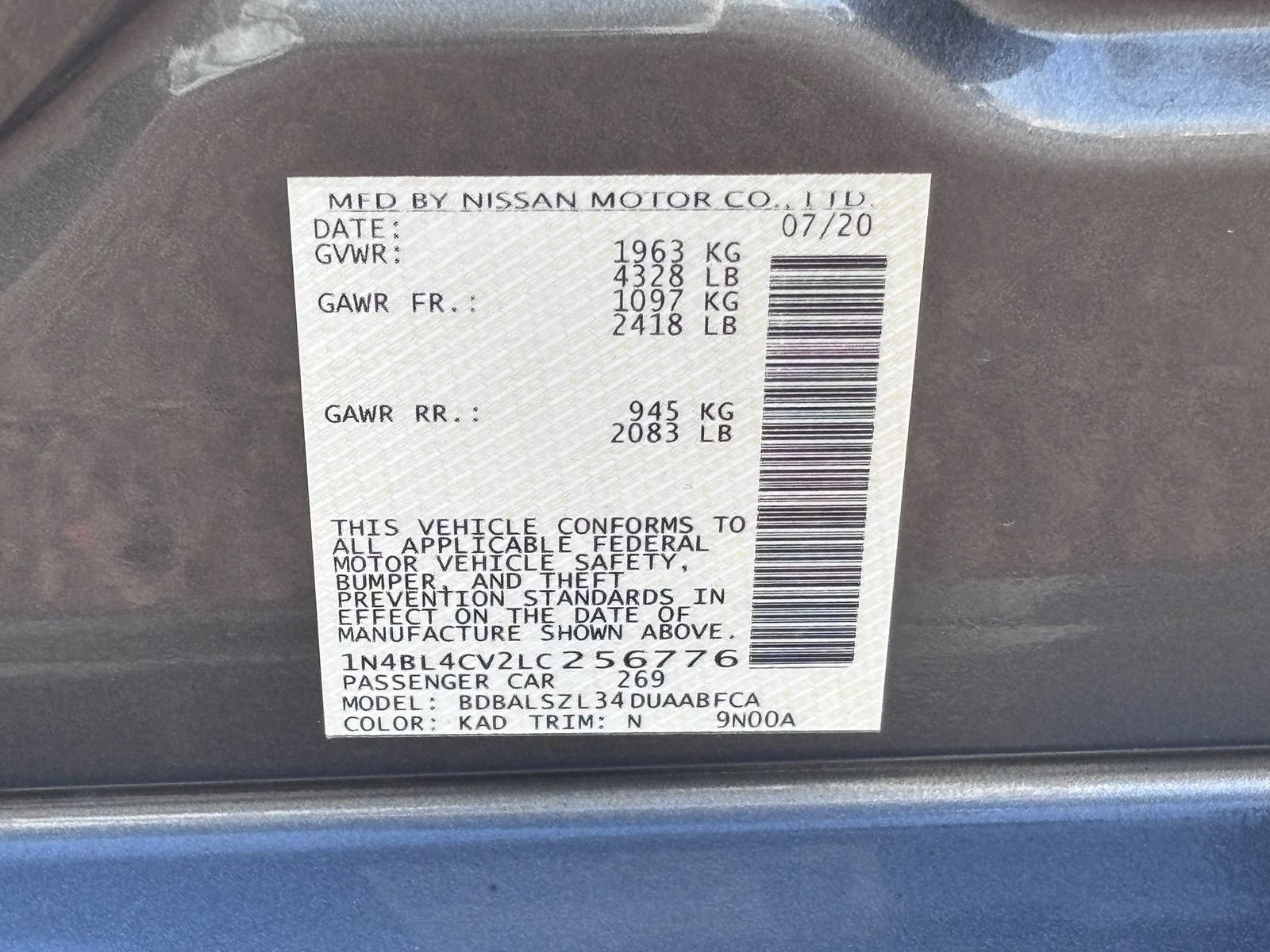 Used 2020 Nissan Altima 2.5 SR w/ Premium Package FWD image 35