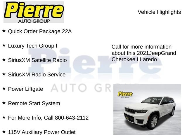 Used 2021 Jeep Grand Cherokee L Laredo w/ Luxury Tech Group I AWD/4WD image 7
