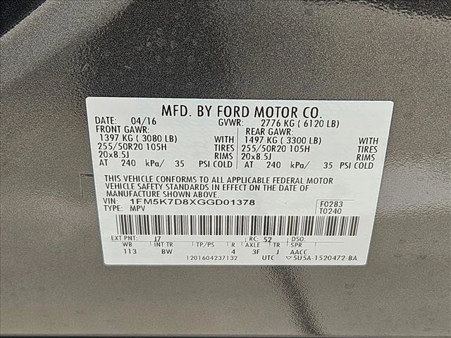 Used 2016 Ford Explorer XLT w/ Equipment Group 202A image 26