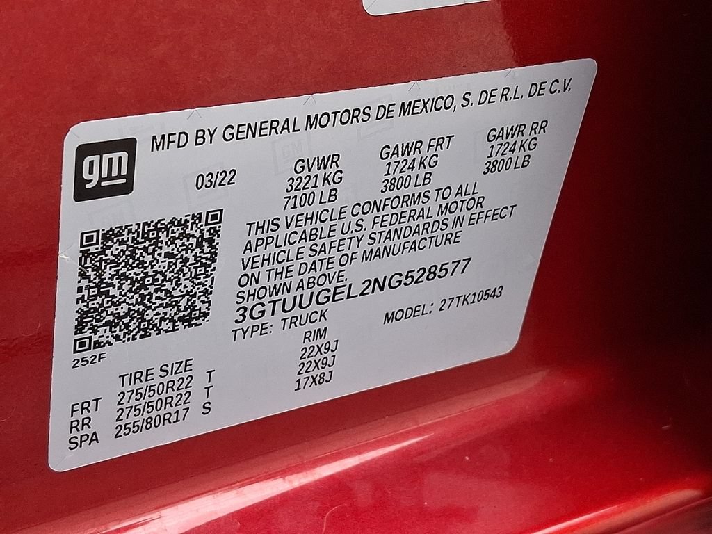 Certified 2022 GMC Sierra 1500 Denali w/ Denali Reserve Package AWD/4WD image 33
