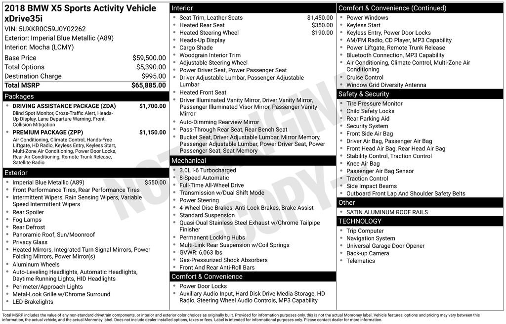 Used 2018 BMW X5 xDrive35i image 6