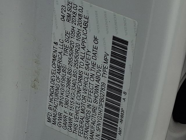 Certified 2023 Honda Pilot Touring image 27