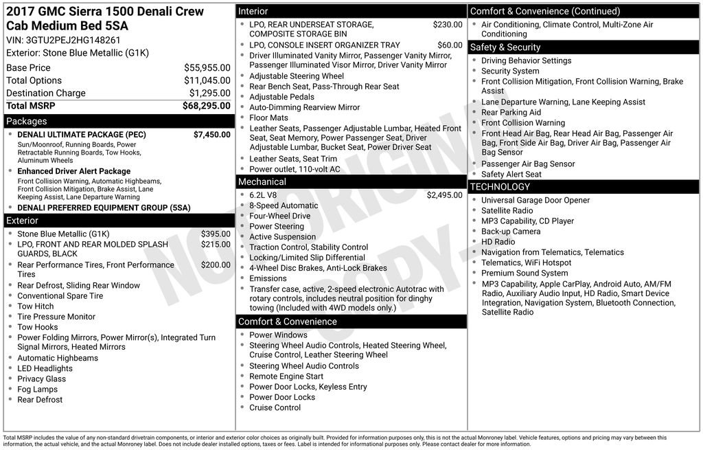 Used 2017 GMC Sierra 1500 Denali w/ Denali Ultimate Package AWD/4WD image 45
