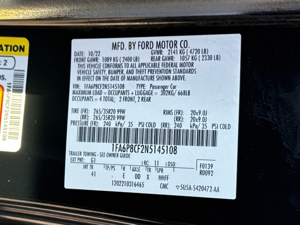 Used 2022 Ford Mustang GT Premium image 38