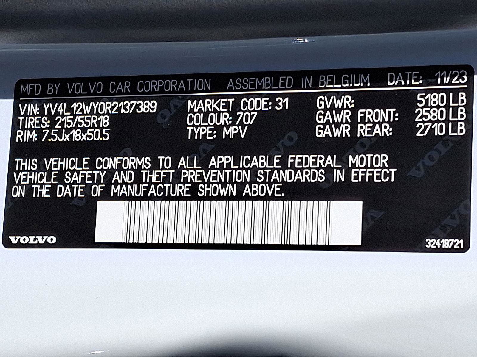 Certified 2024 Volvo V60 B5 Cross Country Plus image 27