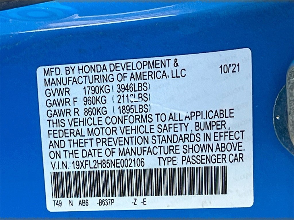 Used 2022 Honda Civic Sport image 28