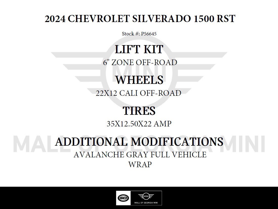 Used 2024 Chevrolet Silverado 1500 RST AWD/4WD image 3