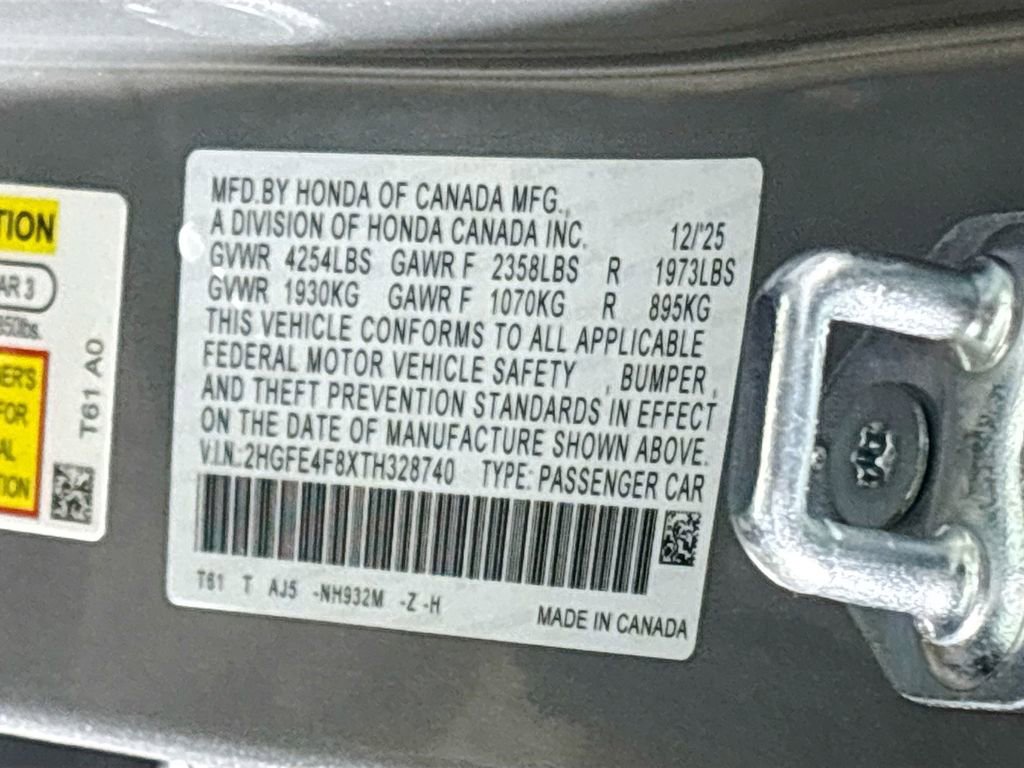 New 2026 Honda Civic Sport Touring image 26