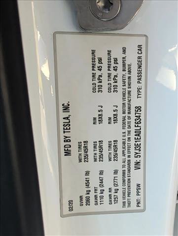 Used 2020 Tesla Model 3 Standard Range Plus image 25