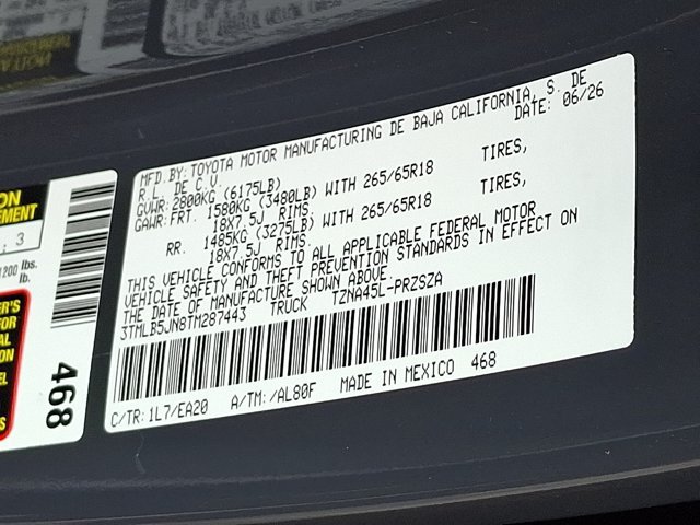 New 2026 Toyota Tacoma TRD Sport AWD/4WD image 19