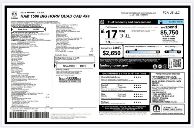 Used 2021 RAM 1500 Big Horn image 32